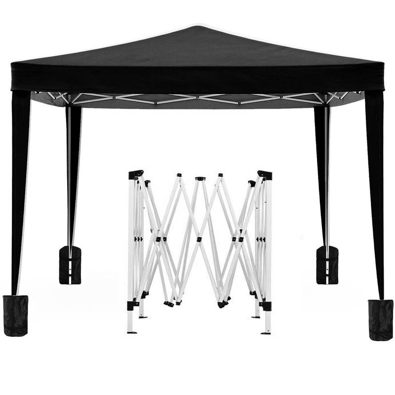 Pop-Up Party Canopy with Sidewalls and Weight Bags