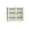 Sleek White Glass Cabinet - Stylish Storage for Every Space