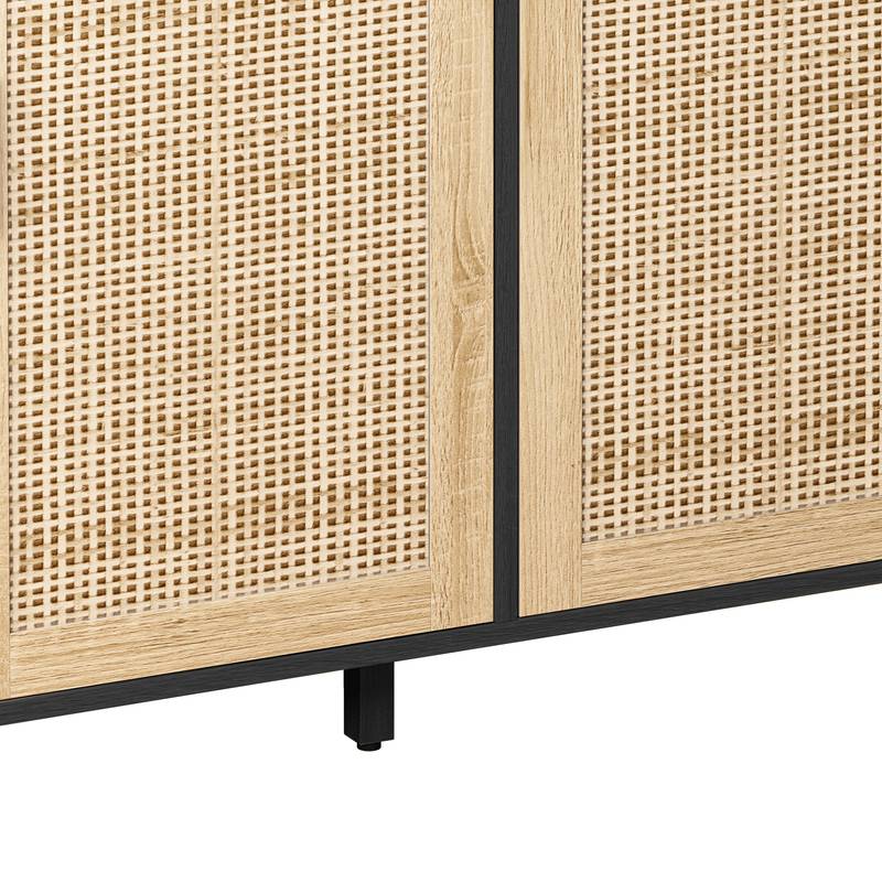 Chic Rattan Storage Cabinet
