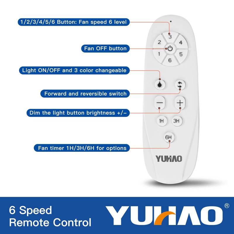 Sleek LED Ceiling Fan with Black Blades