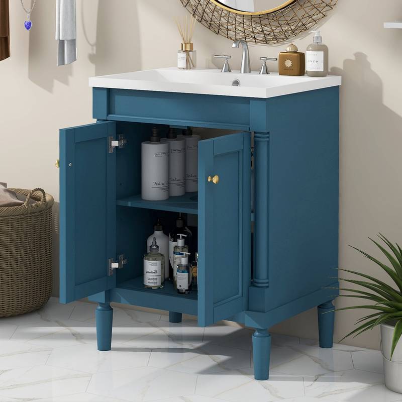 Chic Double-Tier Bathroom Vanity with Sink