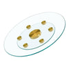 Gold Touch Rotating Glass Tray