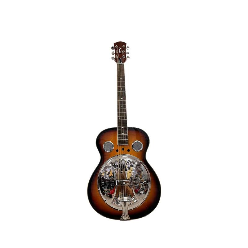 Easy Play Resonator Guitar with Built-In Pickup