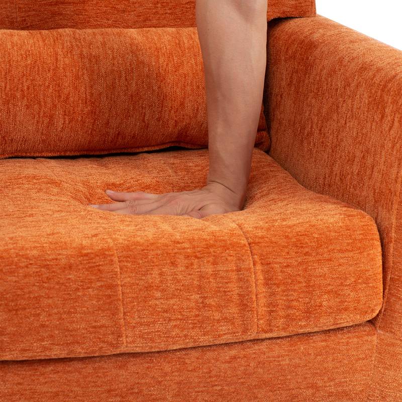 Chic Chenille Lounge Chair – Cozy Armchair for Any Space