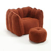 Cozy Foam Bean Bag Lounge Chair with Footstool