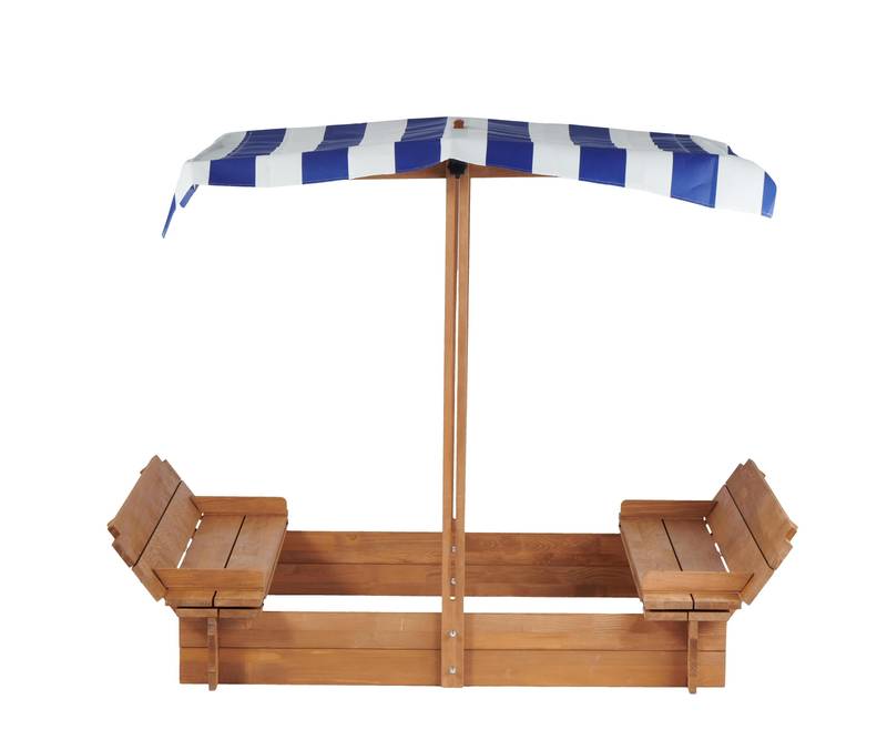 Magic Sand Playground with Adjustable Cover and Cozy Benches