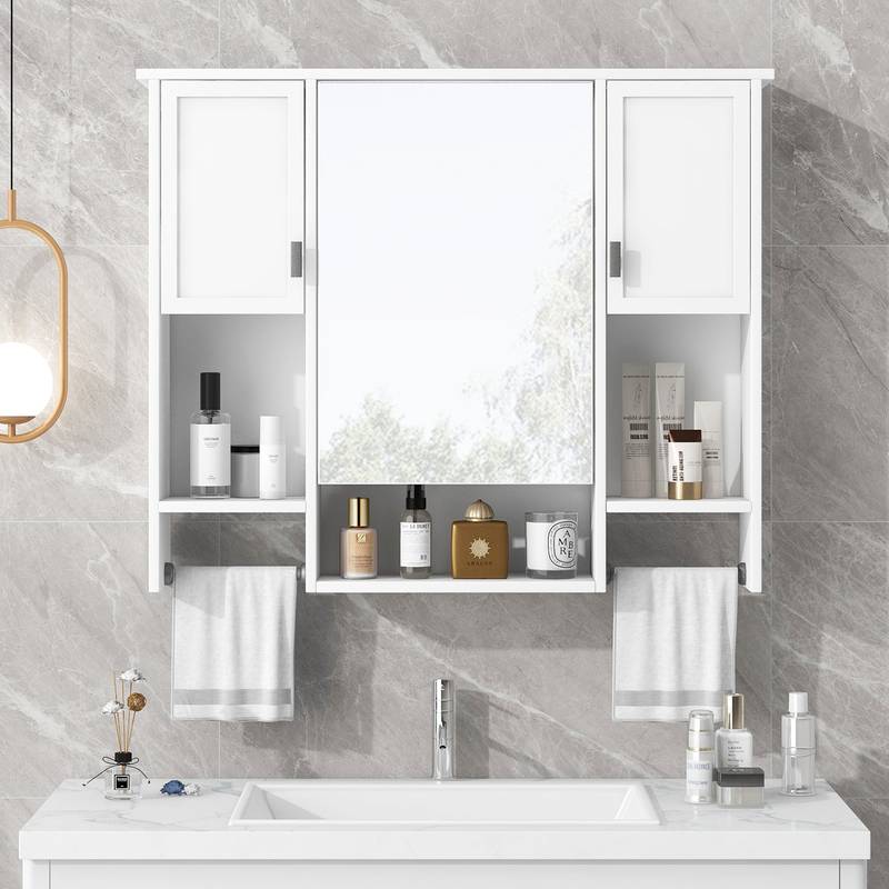 Sleek Wall-Mounted Bathroom Storage & Mirror Cabinet