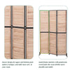 Natural Wooden Folding Room Divider - Stylish Privacy Screen