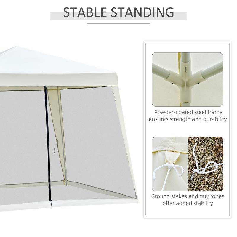 Cozy Shade Canopy Tent with Mesh Walls