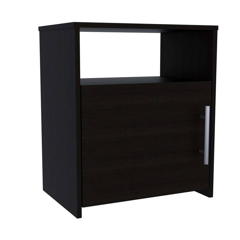 Chic Black Bedroom Suite: Dresser & Nightstands