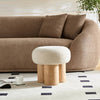 Cozy Mushroom Stool with Plush Cushion & Rustic Charm