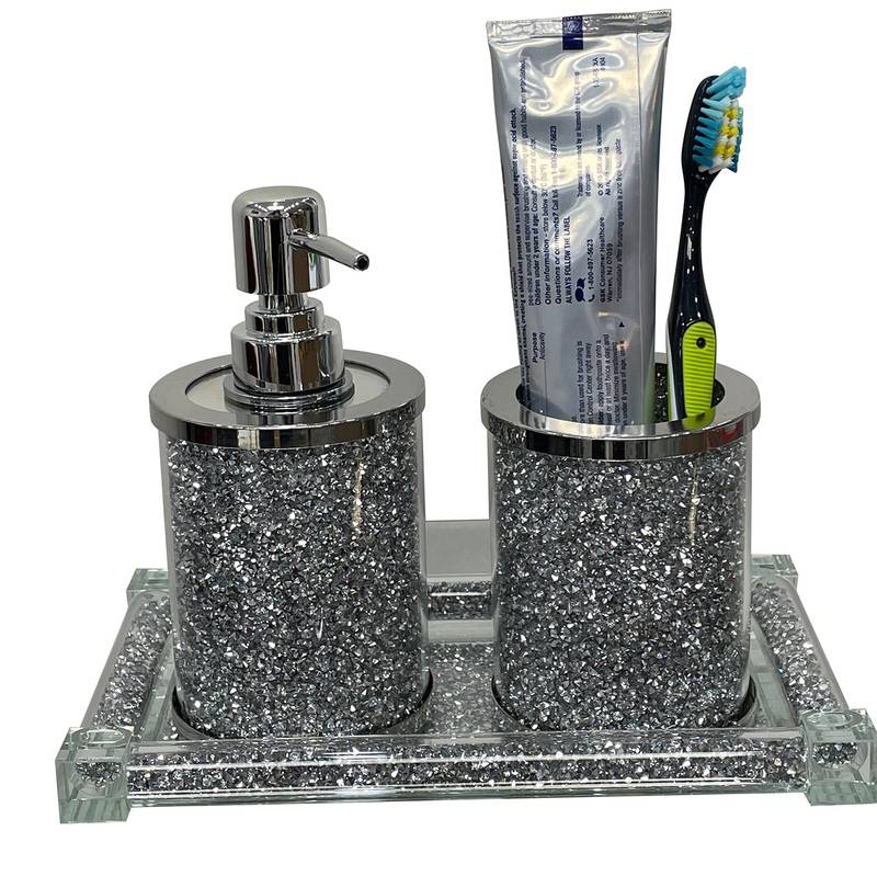 Stylish Soap & Toothbrush Set with Tray