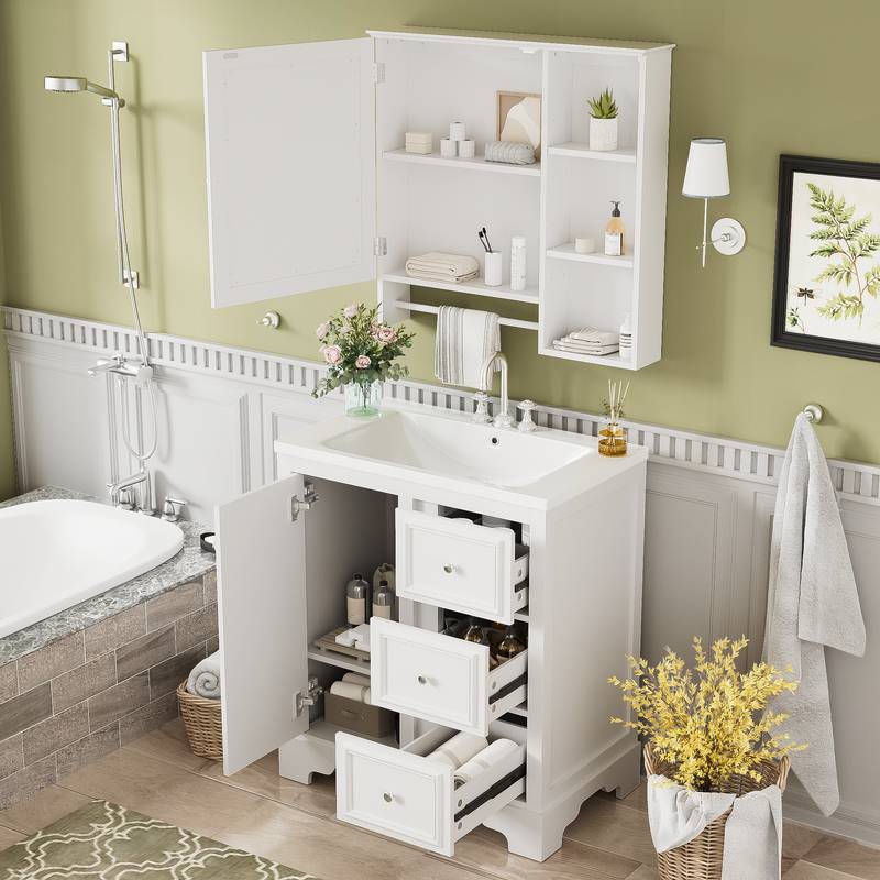 Elegant Modern Bathroom Vanity Set