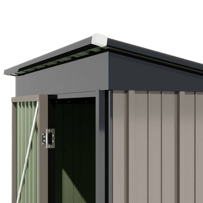 Cozy Corner Metal Shed for Your Garden