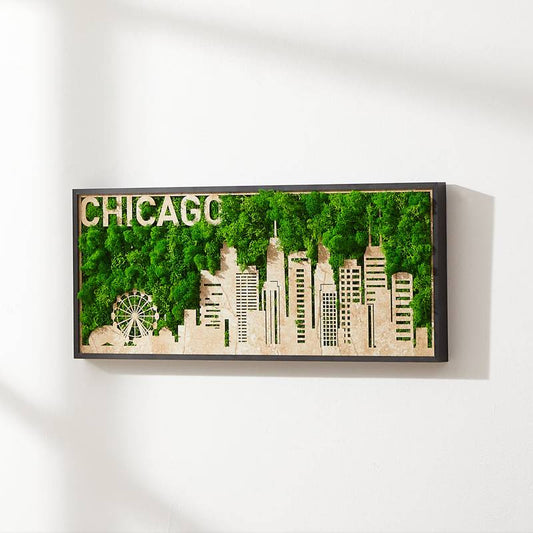 Chicago Skyline Metal Wall Art
