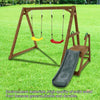 Adventure Swing Set with Slide & Climbing Fun