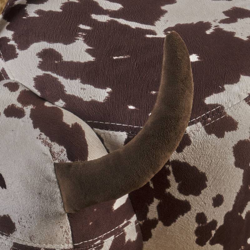 Cozy Cow Ottoman: Adorable Velvet Foot Stool for Any Space