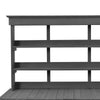 Charming Gray Garden Potting Table with Storage