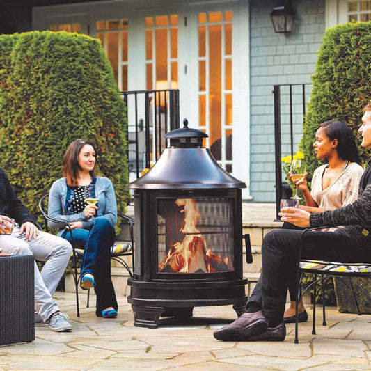 Cozy Two-in-One Outdoor Fire Pit & Heater
