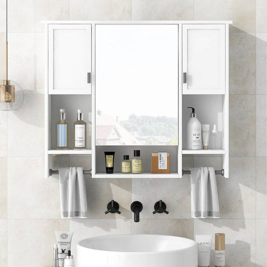 Sleek Wall-Mounted Bathroom Storage & Mirror Cabinet