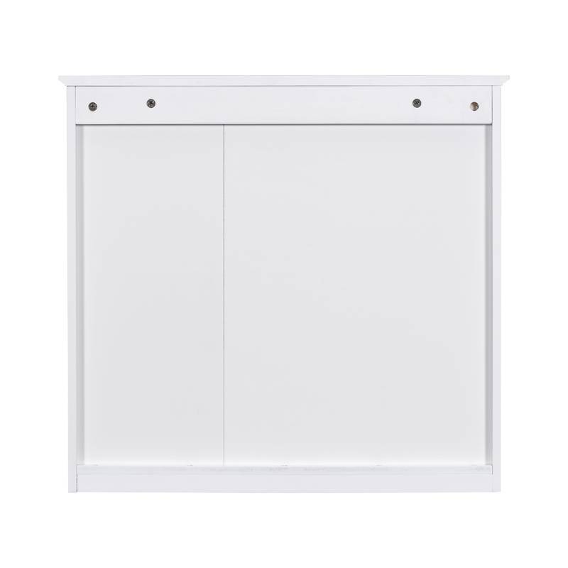 Sleek Wall-Mounted Medicine Cabinet with Mirror & Shelves