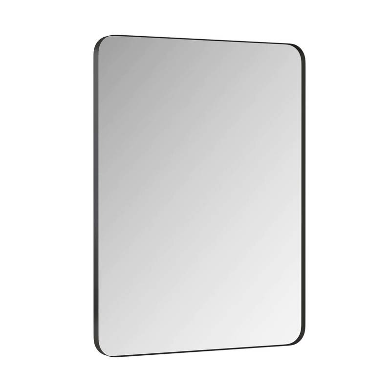 Chic Black Rectangular Wall Mirror