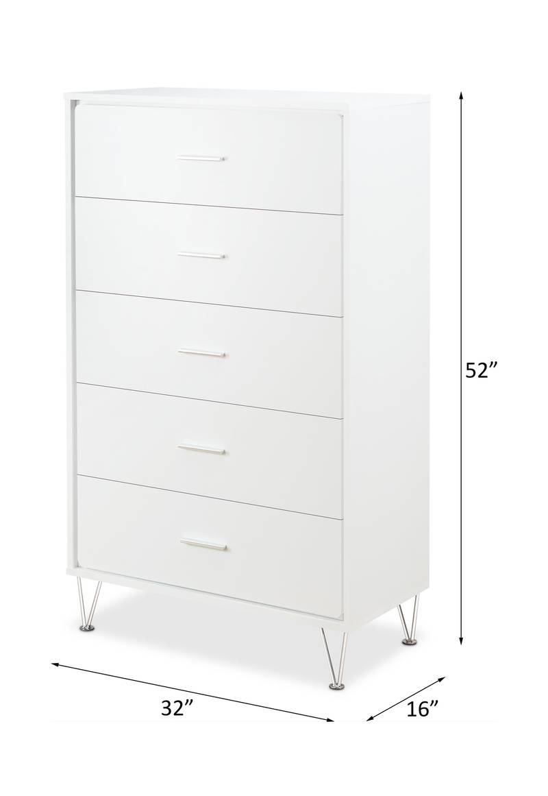 Sleek White Deoss Chest by ACME