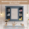 Sleek Wall-Mount Bathroom Cabinet with Mirror & Shelves