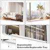 Stylish Full-Length Wall Mirror with Removable Tray