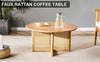 Chic Rattan-Accent Coffee Table