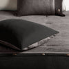 Cozy Grey Faux Suede King Comforter Set
