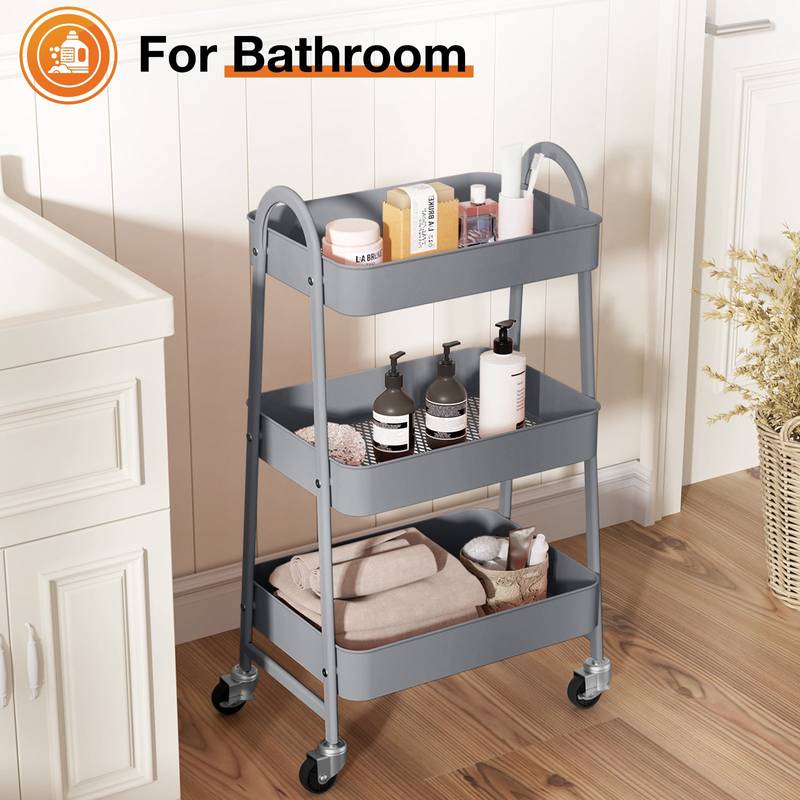 Storage On Wheels: Versatile Rolling Cart for Any Space