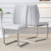 Chic Gray Arch Dining Chairs - Set of Two