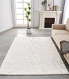Gilded Chic Faux Fur Rug
