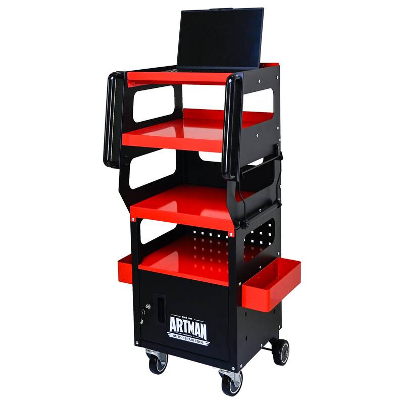 Smart Diagnostic Trolley - Black & Red