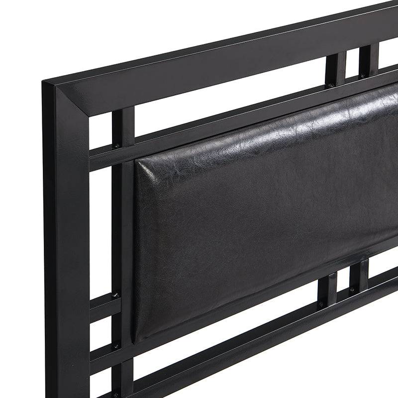 Sleek Black Twin Metal Bed Frame