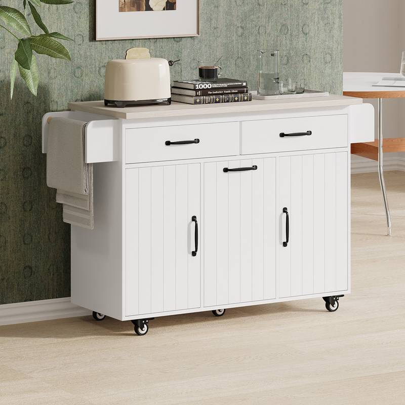 Savvy Chef's Rolling Kitchen Island