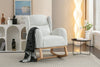 Cozy Ivory Teddy Rocking Chair