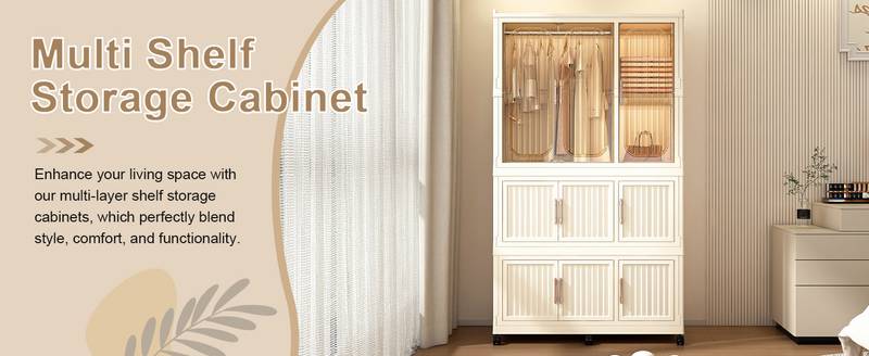 Chic Storage Closet - Portable Wardrobe Organizer