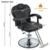 Ultimate Comfort Barber Chair - Stylish & Versatile Salon Seat