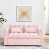 Chic Foldable Sofa Bed with USB & Swivel Stand - Pink