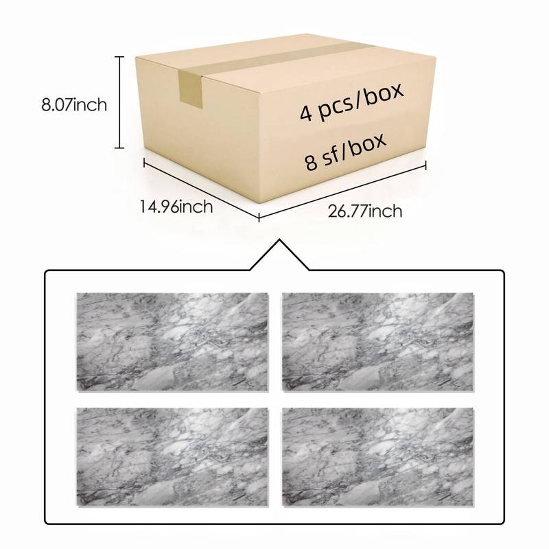 Elegant Gray Carrara Marble Tile