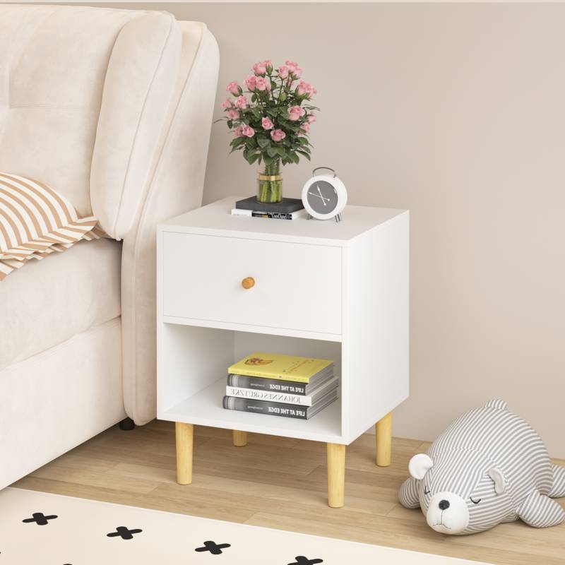 Charming White Nightstand for All Ages