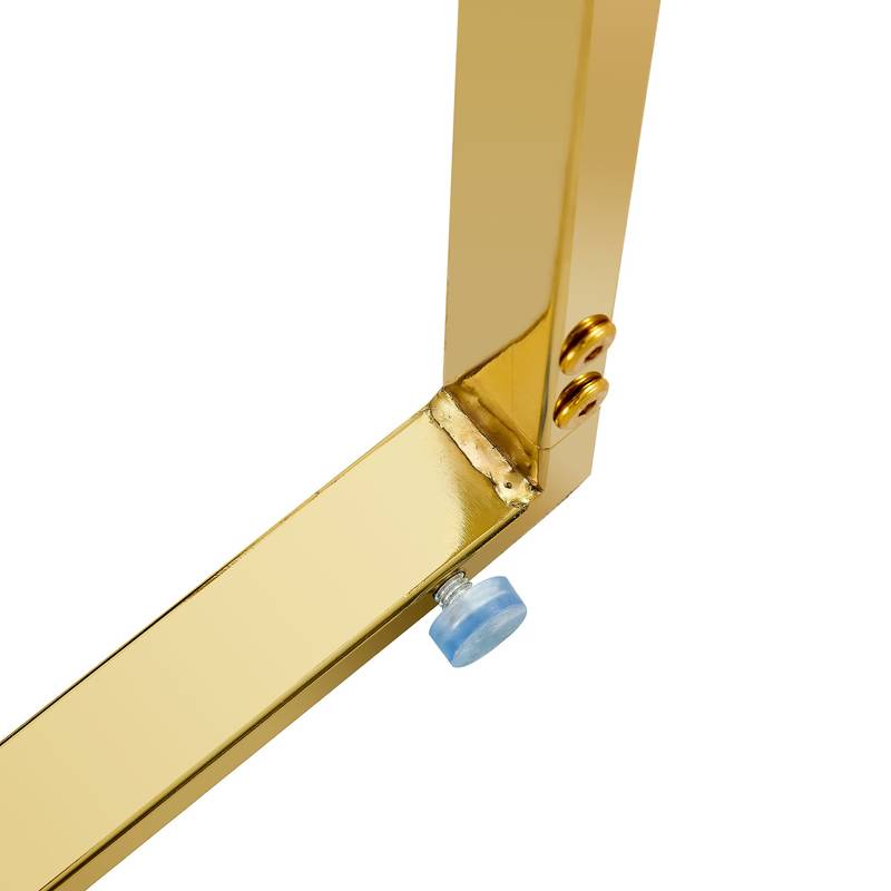 Chic White Arch Dining Chairs - Set of Two with Gold Legs