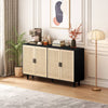 Chic Rattan Storage Cabinet
