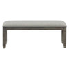 Rustic Gray Dining Bench