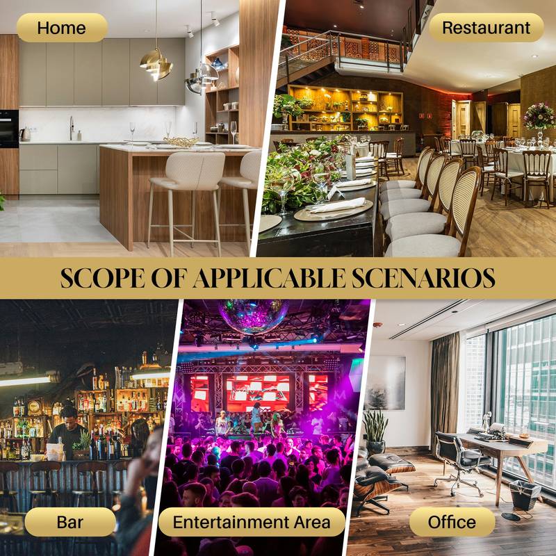 Chic LED Wine Tower Cabinet