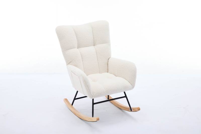 Cozy Glide Rocking Chair for Nurseries and Homes