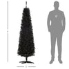 Slim Black Pencil Christmas Tree