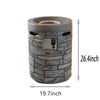 CozyGlow Outdoor Gas Fire Pit with Lava Stones & Cover